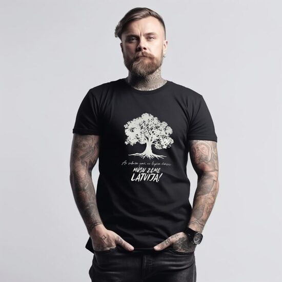 T-krekli Mūsu Zeme Latvija