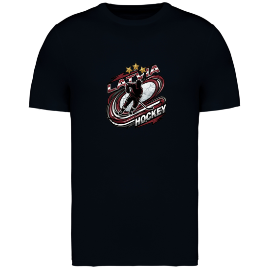 T-krekls Latvia HOCKEY 2026/Melns