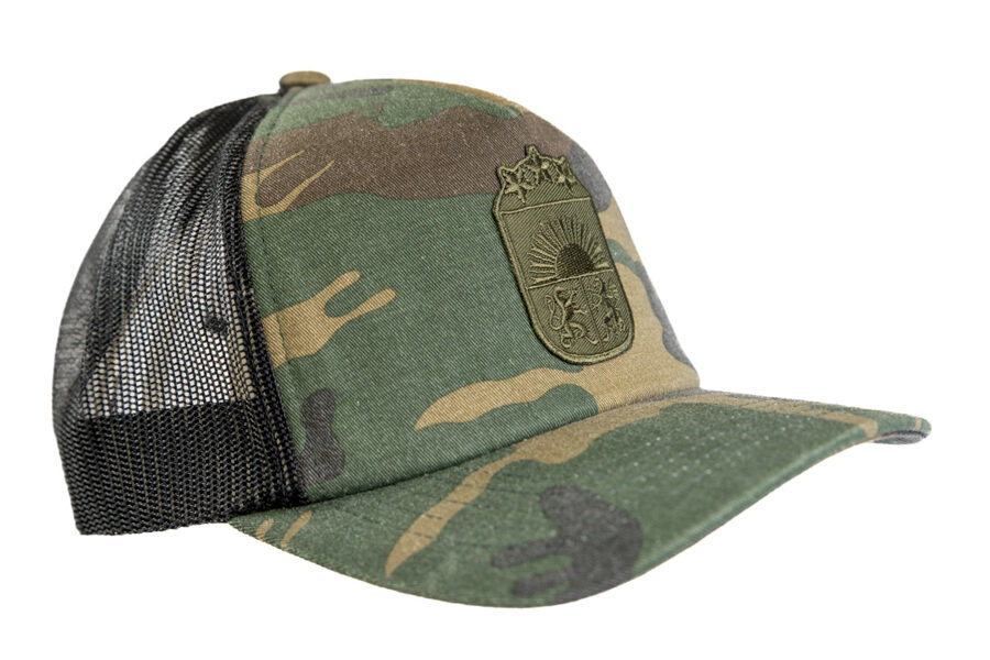 Cepure Mazais Ģerbonis zaļš/sietiņa/multicam/Flexfit