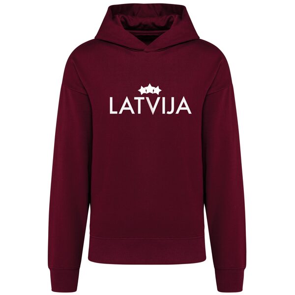 Kapučjaka (hūdijs) LATVIJA , oversize/unisex/četras krāsas