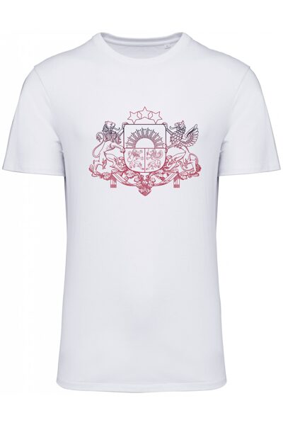 T-krekls Latvijas ģerbonis!/balts