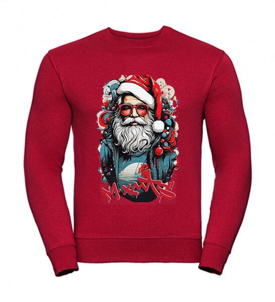 Ziemassvētku džemperis ZMSV Vecīts, unisex, sarkans