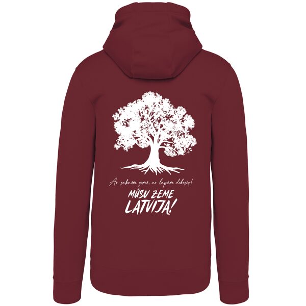 Kapučjaka sieviešu klasiskā (hūdijs) Mūsu Zeme Latvija/unisex/četras krāsas